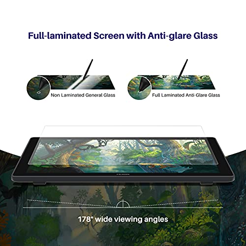HUION Kamvas 24 Plus 2 5K QHD Graphic Drawing Tablet with Screen  140 sRGB Full Laminated QD Drawing Monitor with Battery Free Stylus 8192 Pen Pressure Tilt for PC  Mac  Android  23 8inch Pen Display