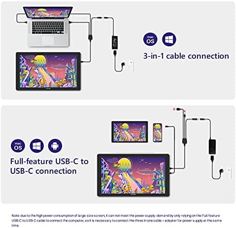 HUION Kamvas 24 Plus 2 5K QHD Graphic Drawing Tablet with Screen  140 sRGB Full Laminated QD Drawing Monitor with Battery Free Stylus 8192 Pen Pressure Tilt for PC  Mac  Android  23 8inch Pen Display