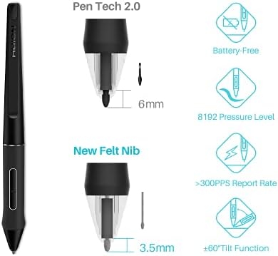 HUION Kamvas Pro 24 4K UHD Graphics Drawing Tablet with Full Laminated Screen Anti Glare Glass 140  sRGB   Battery Free Stylus 8192 Pen Pressure and Wireless Express Key  23 8 Inch Black