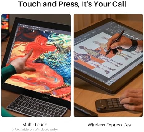 HUION Kamvas Pro 24 4K UHD Graphics Drawing Tablet with Full Laminated Screen Anti Glare Glass 140  sRGB   Battery Free Stylus 8192 Pen Pressure and Wireless Express Key  23 8 Inch Black