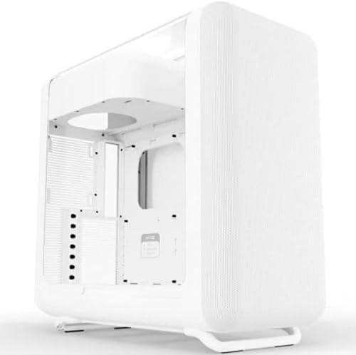 HYTE X50   Modern Performance ATX Mid Tower Gaming PC Case   Optimized High Airflow Chassis   4mm Thick  Curved  Laminated Acoustic Glass   Micro Mesh Panel w Sturdy Stamped Steel   Taro Milk  Purple 