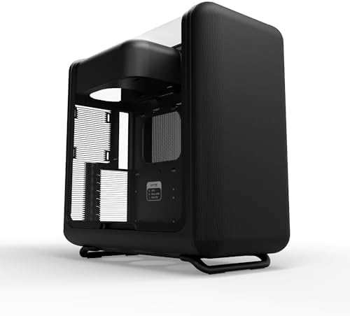 HYTE X50   Modern Performance ATX Mid Tower Gaming PC Case   Optimized High Airflow Chassis   4mm Thick  Curved  Laminated Acoustic Glass   Micro Mesh Panels w Sturdy Stamped Steel   Wild Cherry  Red 