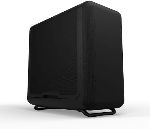 HYTE X50   Modern Performance ATX Mid Tower Gaming PC Case   Optimized High Airflow Chassis   4mm Thick  Curved  Laminated Acoustic Glass   Micro Mesh Panels w Sturdy Stamped Steel   Wild Cherry  Red 