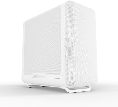 HYTE X50   Modern Performance ATX Mid Tower Gaming PC Case   Optimized High Airflow Chassis   4mm Thick  Curved  Laminated Acoustic Glass   Micro Mesh Panels w Sturdy Stamped Steel   Wild Cherry  Red 