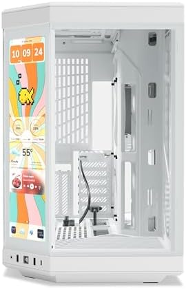 HYTE Y40 Modern Aesthetic Panoramic Tempered Glass Mid Tower ATX Computer Gaming Case with PCIE 4 0 Riser Cable Included  Red  CS HYTE Y40 BR 