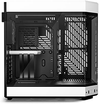 HYTE Y40 Modern Aesthetic Panoramic Tempered Glass Mid Tower ATX Computer Gaming Case with PCIE 4 0 Riser Cable Included  Red  CS HYTE Y40 BR 