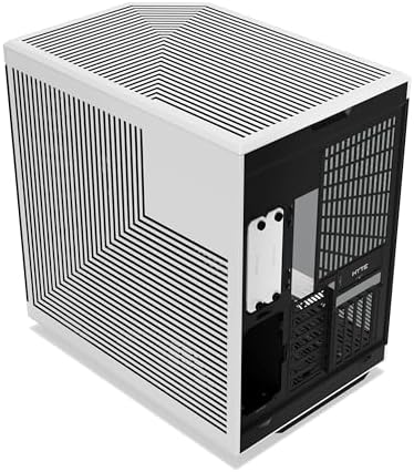 HYTE Y40 Modern Aesthetic Panoramic Tempered Glass Mid Tower ATX Computer Gaming Case with PCIE 4 0 Riser Cable Included  Red  CS HYTE Y40 BR 
