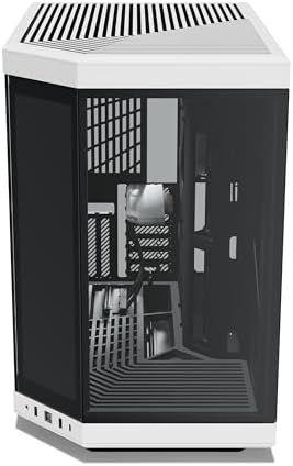 HYTE Y40 Modern Aesthetic Panoramic Tempered Glass Mid Tower ATX Computer Gaming Case with PCIE 4 0 Riser Cable Included  Red  CS HYTE Y40 BR 