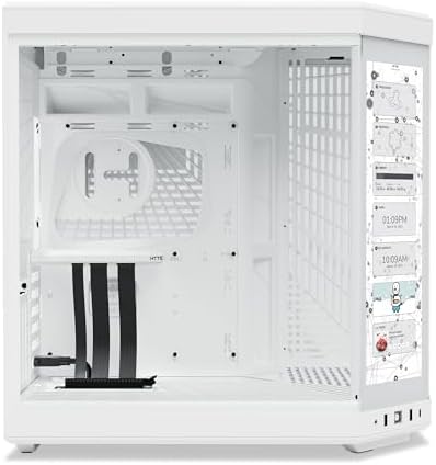 HYTE Y40 S Tier Aesthetic Case ATX Mid Tower Computer Gaming Case   Black