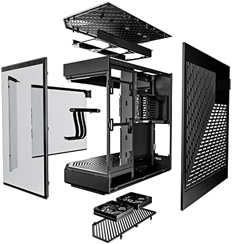 HYTE Y40 S Tier Aesthetic Case ATX Mid Tower Computer Gaming Case   Black