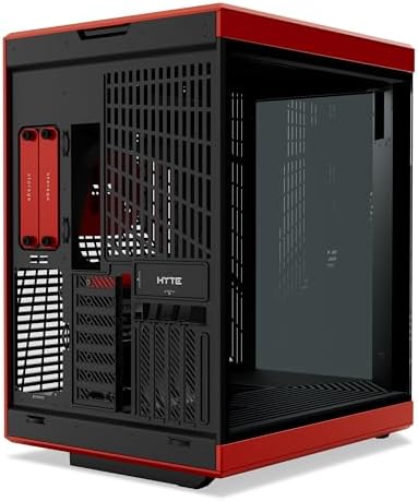 HYTE Y40 S Tier Aesthetic Case ATX Mid Tower Computer Gaming Case   Black