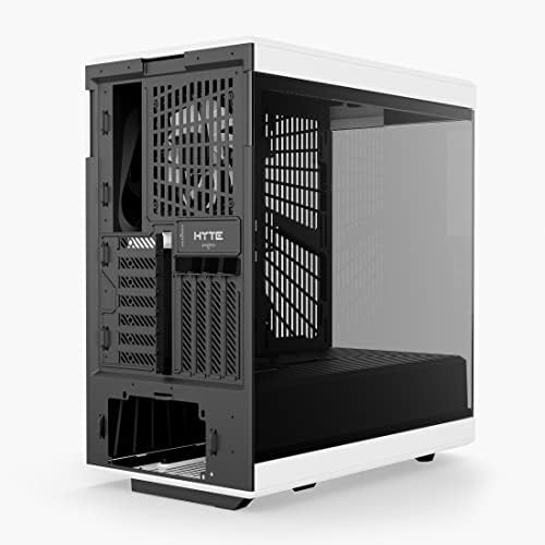 HYTE Y60 Modern Aesthetic Dual Chamber Panoramic Tempered Glass Mid Tower ATX Computer Gaming Case with PCIE 4 0 Riser Cable Included  Snow White  CS HYTE Y60 WW