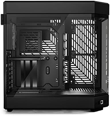 HYTE Y60 Modern Aesthetic Dual Chamber Panoramic Tempered Glass Mid Tower ATX Computer Gaming Case with PCIE 4 0 Riser Cable Included  Snow White  CS HYTE Y60 WW