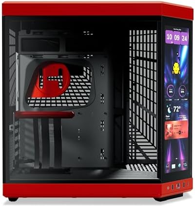 HYTE Y60 Modern Aesthetic Dual Chamber Panoramic Tempered Glass Mid Tower ATX Computer Gaming Case with PCIE 4 0 Riser Cable Included  Snow White  CS HYTE Y60 WW