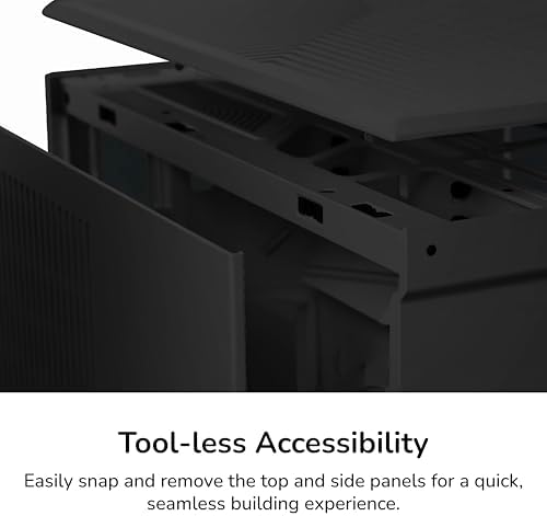 HYTE Y70 Touch Infinite Modern Aesthetic Gaming PC Case   Integrated 2 5K LCD Touchscreen Screen Display   Dual Chamber ATX Desktop Chassis   10 Fan Capacity   Luxury PCIe 4 0 Riser Cable  Pitch Black