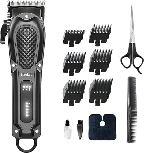 Hair Clippers for Men Professional   Cordless&Corded Barber Clippers for Hair Cutting & Grooming Rechargeable Beard Trimmer