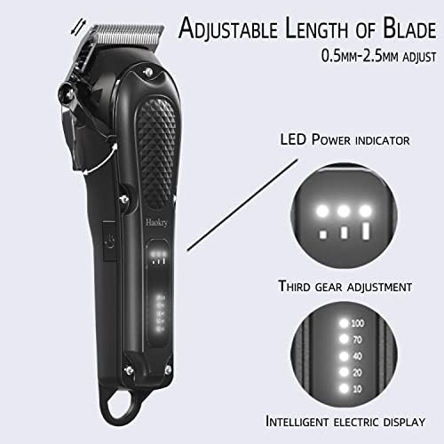 Hair Clippers for Men Professional   Cordless&Corded Barber Clippers for Hair Cutting & Grooming Rechargeable Beard Trimmer
