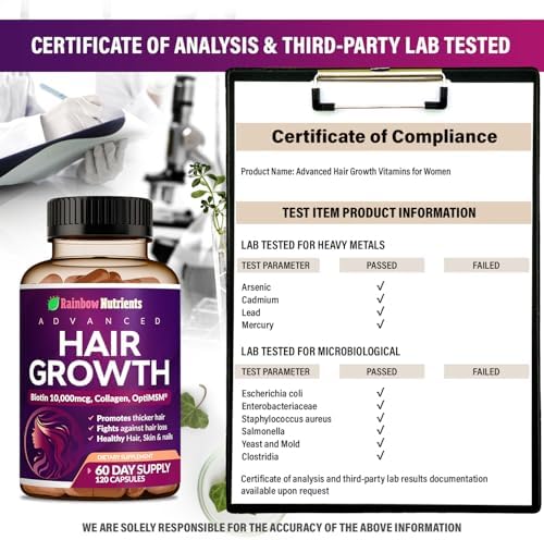 Hair Growth Vitamins for Women   Biotin 10 000mcg  Collagen  Patented OptiMSM   goMCT   Saw Palmetto   Naturally Regrow Stronger & Healthier Hair  Skin and Nails   Stops Hair Loss   60 Day Supply