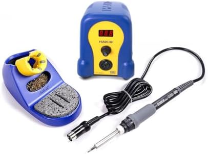 Hakko FX888DX 010BY   Digital Soldering Station with Rotary Encoder  Blue/Yellow Housing 