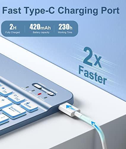 Hamile for iPad 11th 10th Generation Case with Keyboard   7 Colors Backlit Wireless Detachable Folio Keyboard Cover with Pencil Holder for iPad 11 inch A16 2025 10th Gen 10 9 Inch 2022  Black 