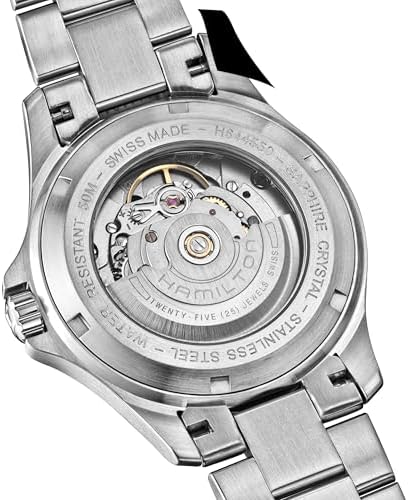 Hamilton Khaki Field King Automatic Mens Watch  40mm Stainless Steel Case  Swiss Made  Black Dial Analog Wrist Watch for Men  50m Waterproof  Sapphire Crystal  Stainless Steel Strap