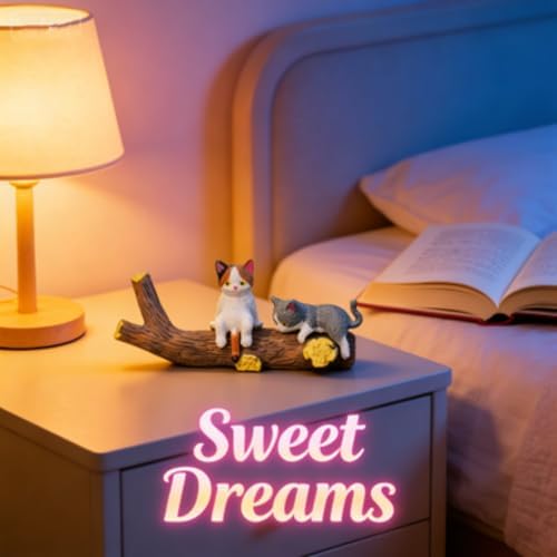 Hand Painted Mini Cat Desk Figurines Set of 5 Cute Cartoon Kitty Companions  Mini Desk Cat Figurines  Mini Cat Figurines for Computer  5 Piece Mini Resin Cat Figurines Cute Cartoon Desk Decor  5pcs 