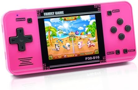 Handheld Game for Kids  Preloaded 220 Retro Video Games  Portable Gaming Player with Rechargeable Battery 3 0 LCD Screen  Mini Arcade Electronic Toy Gifts for Boys Girls  Blue 