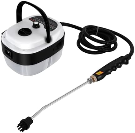 Limpiador de vapor presurizado de mano, 110 V, 2500 W, vaporizador portátil de mano de 1 litro, limpiador de vapor para automóvil, 6 velocidades de alta velocidad, temperatura de presión