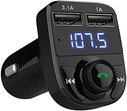 Handsfree Call Car Charger  Wireless Bluetooth 5 3 FM Transmitter Radio Receiver  MP3 Audio Music Adapter  Dual USB Ports  LED Show Voltage/FM Frequency  Compatible for iPhone Samsung Smartphones