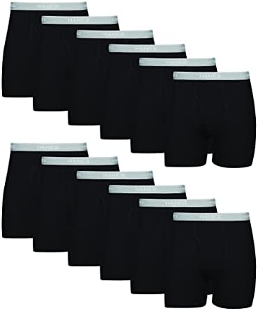 Hanes mens Underwear Boxer Briefs Pack  Cool & Breathable Cotton Moisture wicking Underwear for Men  No Ride Up