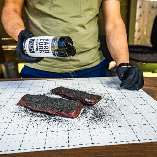 Hardcore Carnivore Black  Activated Charcoal Meat Seasoning Rub  13 oz Shaker  Texas Made  Blend for Steak  Brisket  Burgers  BBQ  Grilling and Smoking
