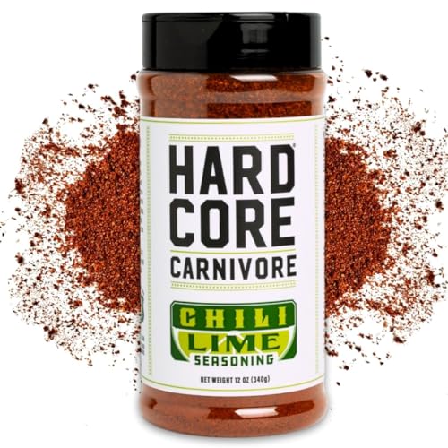 Hardcore Carnivore Black  Activated Charcoal Meat Seasoning Rub  13 oz Shaker  Texas Made  Blend for Steak  Brisket  Burgers  BBQ  Grilling and Smoking