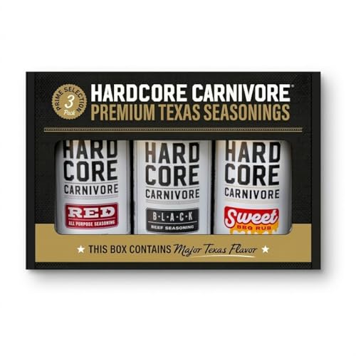 Hardcore Carnivore Black  Activated Charcoal Meat Seasoning Rub  13 oz Shaker  Texas Made  Blend for Steak  Brisket  Burgers  BBQ  Grilling and Smoking