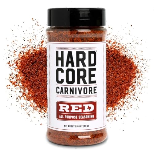 Hardcore Carnivore Black  Activated Charcoal Meat Seasoning Rub  13 oz Shaker  Texas Made  Blend for Steak  Brisket  Burgers  BBQ  Grilling and Smoking