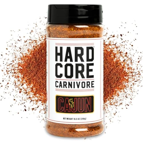 Hardcore Carnivore Black  Activated Charcoal Meat Seasoning Rub  13 oz Shaker  Texas Made  Blend for Steak  Brisket  Burgers  BBQ  Grilling and Smoking