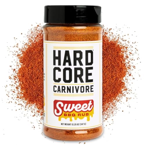 Hardcore Carnivore Black  Activated Charcoal Meat Seasoning Rub  13 oz Shaker  Texas Made  Blend for Steak  Brisket  Burgers  BBQ  Grilling and Smoking