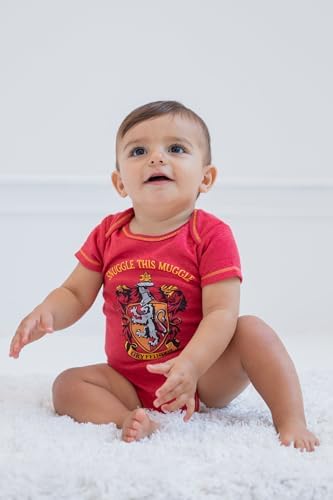 Harry Potter Baby 4 Pack Bodysuits Newborn to Infant