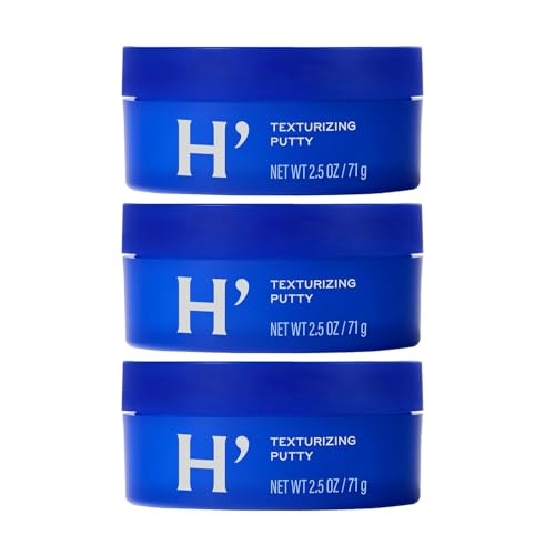 Harrys Texturizing Hair Putty  Mens Hair Styling Products  2 5 Fl Oz  3 Pack
