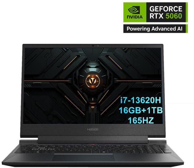 Hasee S8  15 6    i7 13620H  RTX5060   Gaming Laptop  i7 13620H 4 9GHz  16G DDR5 RAM  1TB NVMe PCIe4 0 SSD  RTX5060 8G GDDR7  15 6   165Hz  IPS Display  Backlit KB  WF6 BT5 4  Win11  Desert Black