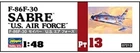 Hasegawa 1/48 the United States Air Force F 86F 30 Saber U S  Air Force Japan