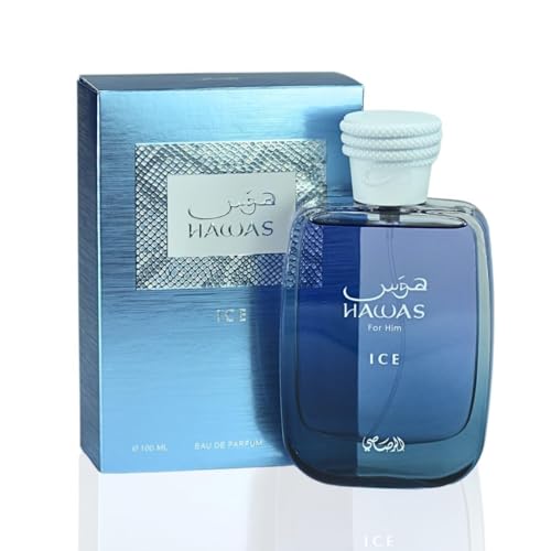 Hawas Ice For Him  Hawas Cologne For Men EDP   Long Lasting Eau De Parfum   Fresh  Masculine Fragrance  3 4Oz