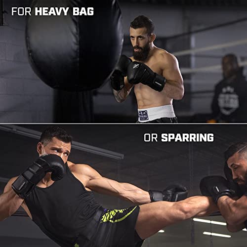 Hayabusa T3 Boxing Gloves for Men and Women Wrist and Knuckle Protection  Dual X Hook and Loop Closure  Splinted Wrist Support  5 Layer Foam Knuckle Padding