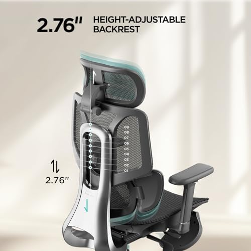 Hbada E3 Air Ergonomic Office Chair  Big and Tall Office Chair   with 3 Zone Dynamic Lumbar Support  3D Adjustable Headrest  3D Adjustable Armrests  Swivel  Black No Footrest 
