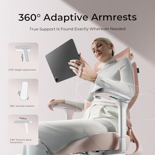 Hbada E3 Air Ergonomic Office Chair  Big and Tall Office Chair   with 3 Zone Dynamic Lumbar Support  3D Adjustable Headrest  3D Adjustable Armrests  Swivel  Black No Footrest 