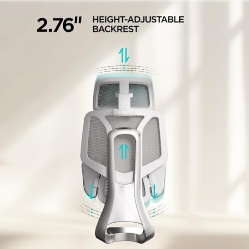 Hbada E3 Air Ergonomic Office Chair  Big and Tall Office Chair   with 3 Zone Dynamic Lumbar Support  3D Adjustable Headrest  3D Adjustable Armrests  Swivel  Black No Footrest 