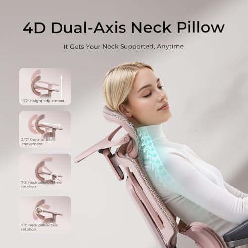 Hbada E3 Air Ergonomic Office Chair  Big and Tall Office Chair   with 3 Zone Dynamic Lumbar Support  3D Adjustable Headrest  3D Adjustable Armrests  Swivel  Grey No Footrest