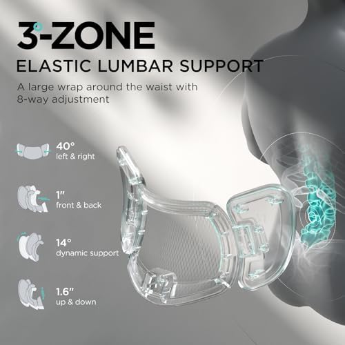 Hbada E3 Pro Ergonomic Office Chair  Big and Tall Office Chair   with 3 Zone Dynamic Lumbar Support  4D Adjustable Headrest  6D Adjustable Armrests  Swivel  Black