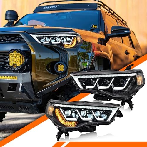 Headlights for Toyota 4Runner 2014 2023 Headlight Assembly Compatible with 4Runner TRD/SR5/Sport/Off Road/Limited/Nightshade/Passenger & Driver Side Head Lamp  1 Pair