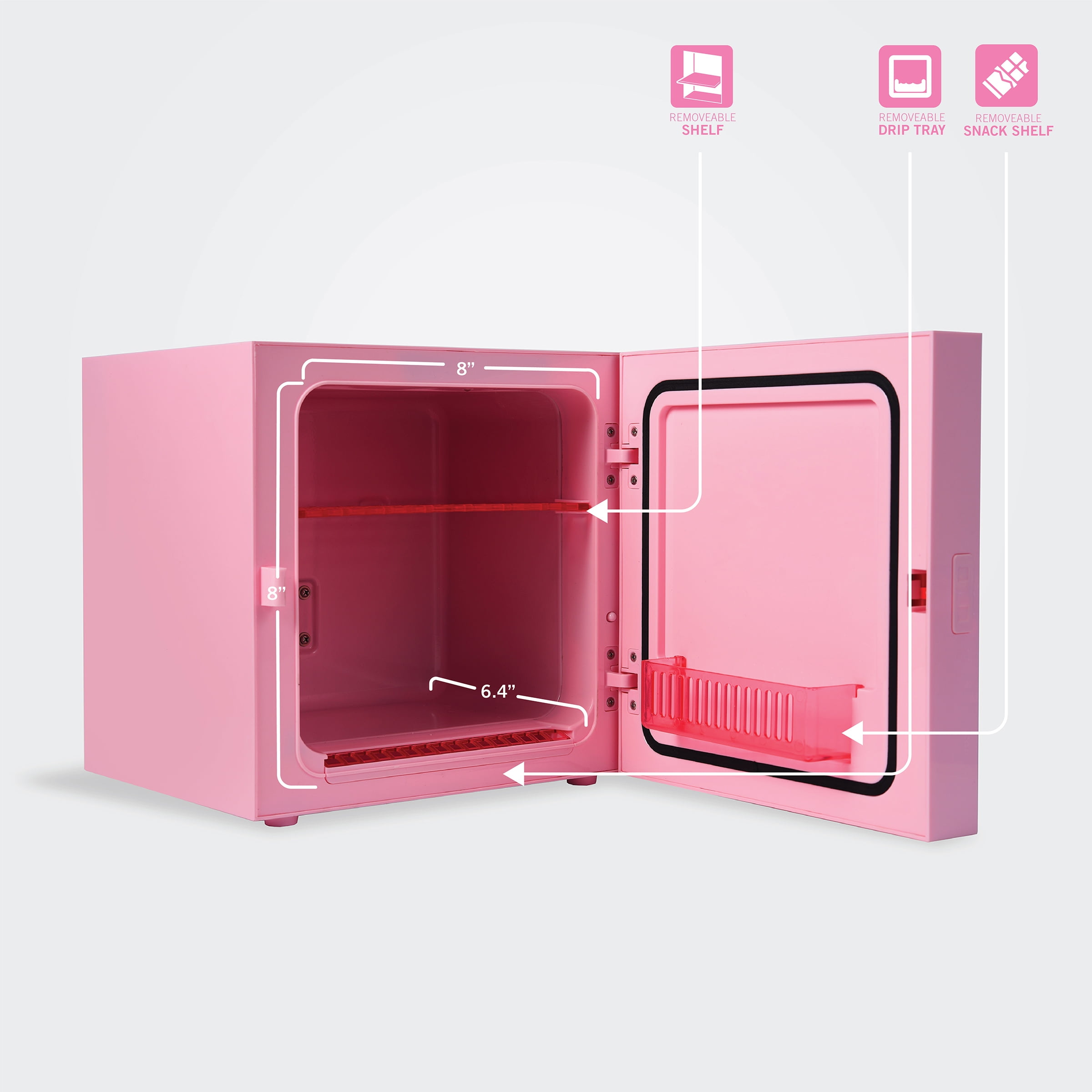 Hello Kitty Pink Cooler Mini Fridge 6 7L Single Door 9 Can ACDC