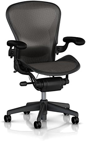 Herman Miller Aeron Executive Office Chair Stainless Steel  Size B Fully Adjustable Arms lumbar Support Open Box
